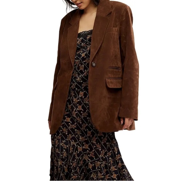 Free People Brown Blazer - Picture 3 of 7